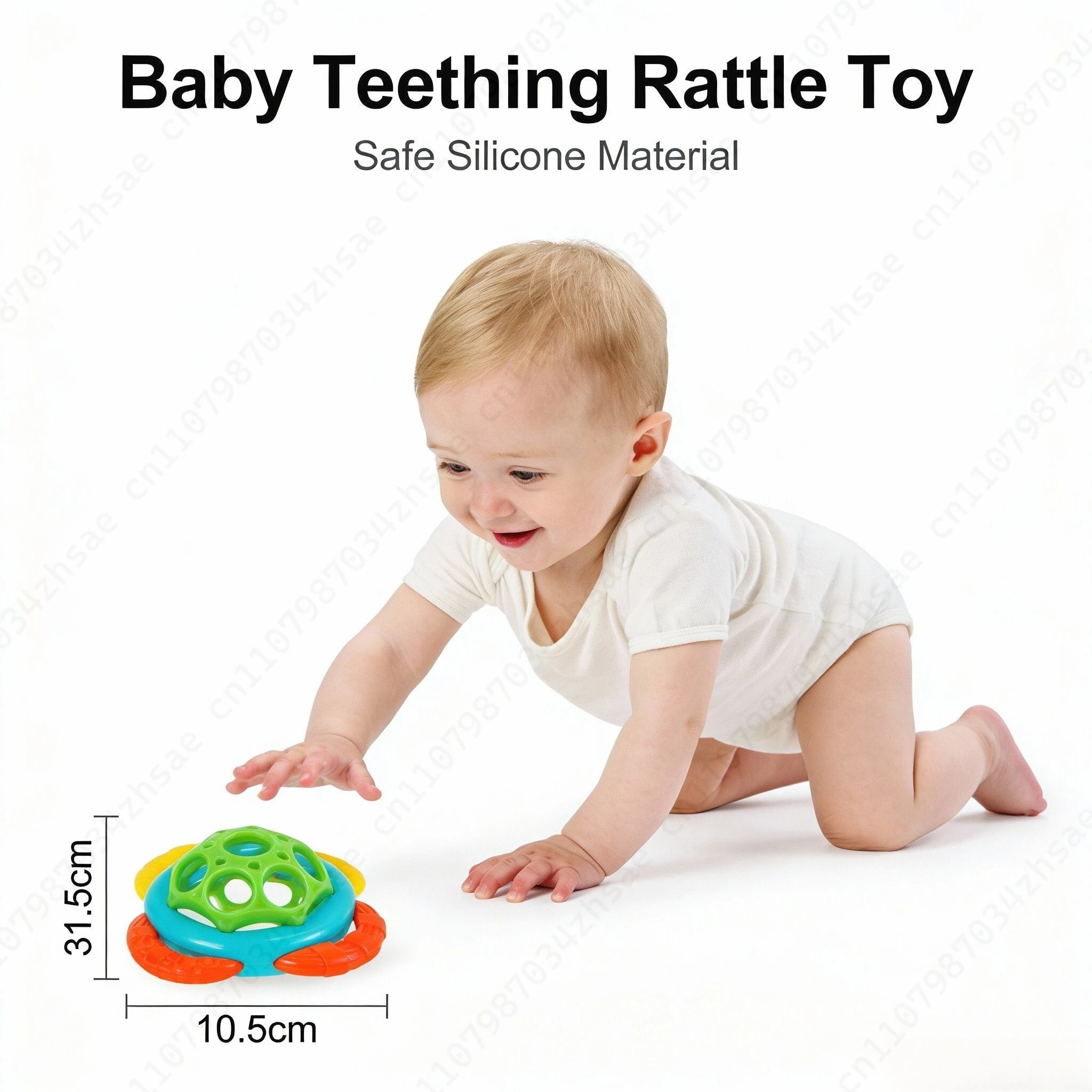 부드러운 아기 잡기 공 딸랑이 벨볼 조기 교육 교육용 감각 장난감 신생아 선물 어린이를위한 무작위 색상