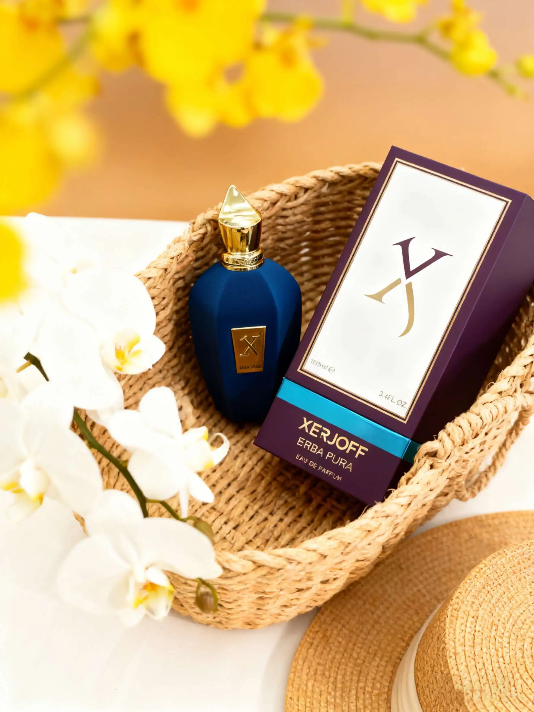 

FXerjoff Erba Pura perfume | Luxury blue-green bottle body, delicate flower fragrance, men and women, the best gift choice