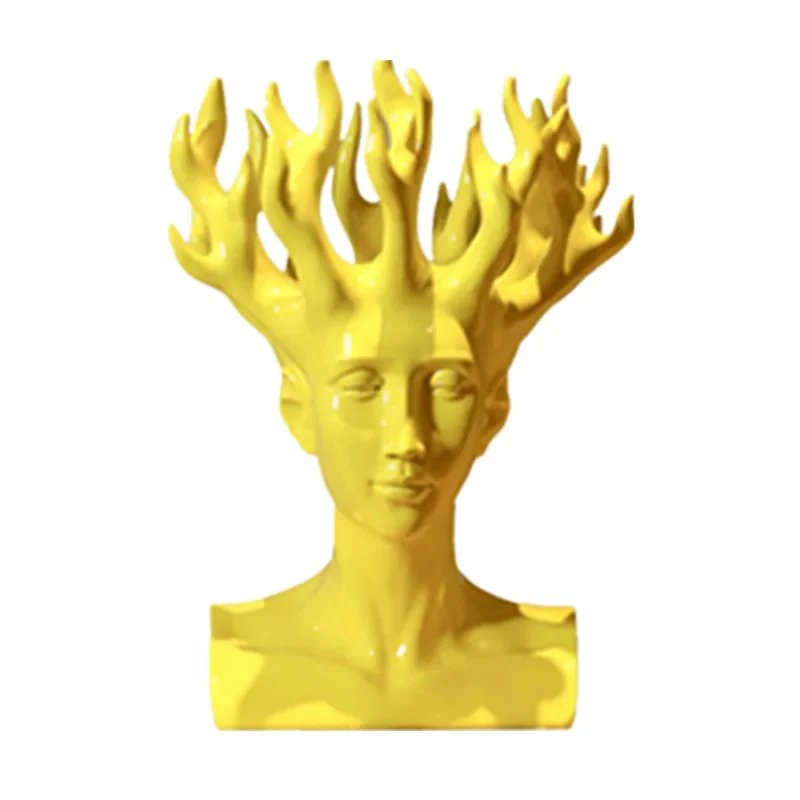 Creative Human Head Flower Vase Movie Figure Home Decor Art  Flower Arrangement Vase Table Vase X1923