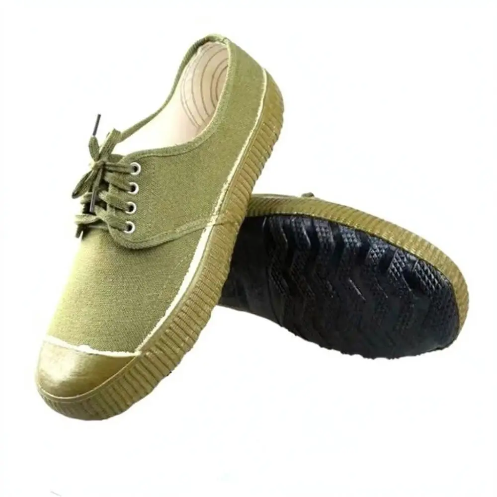 Unisex Canvas Work Footwear Breathable Anti Slip Sneakers For Construction Site Farming Outdoor Labor Daily Tasks