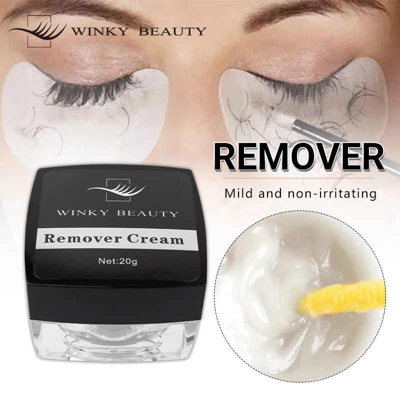 20g Eyelash Extension Glue Remover Non-irritating Quick Drying Adhesive Transparent Gel Remover Eye Lashes Make Up Remover Tool