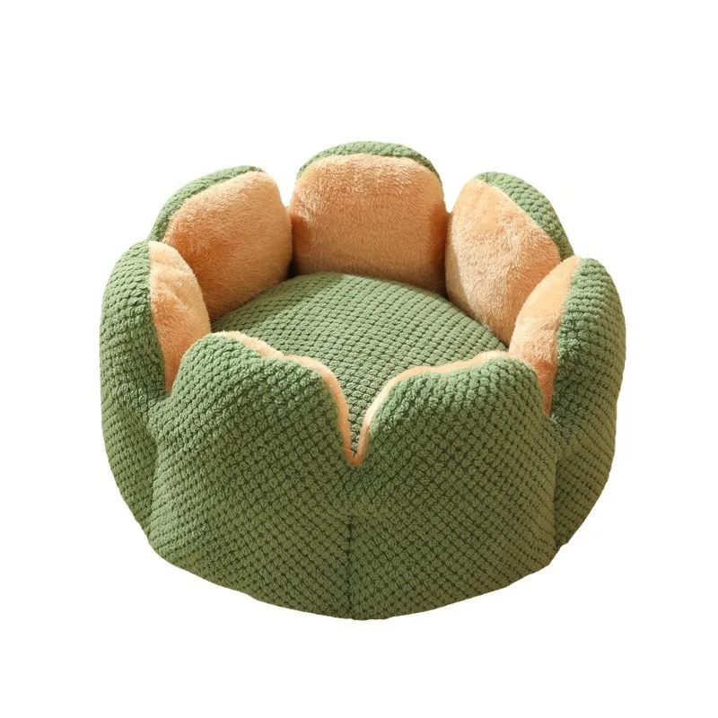 Cactus Flower Pet Bed Cat Nest Mat Wholesale Warm Winter Thick Plush Comfortable Petal Floral Shape Pet Bed