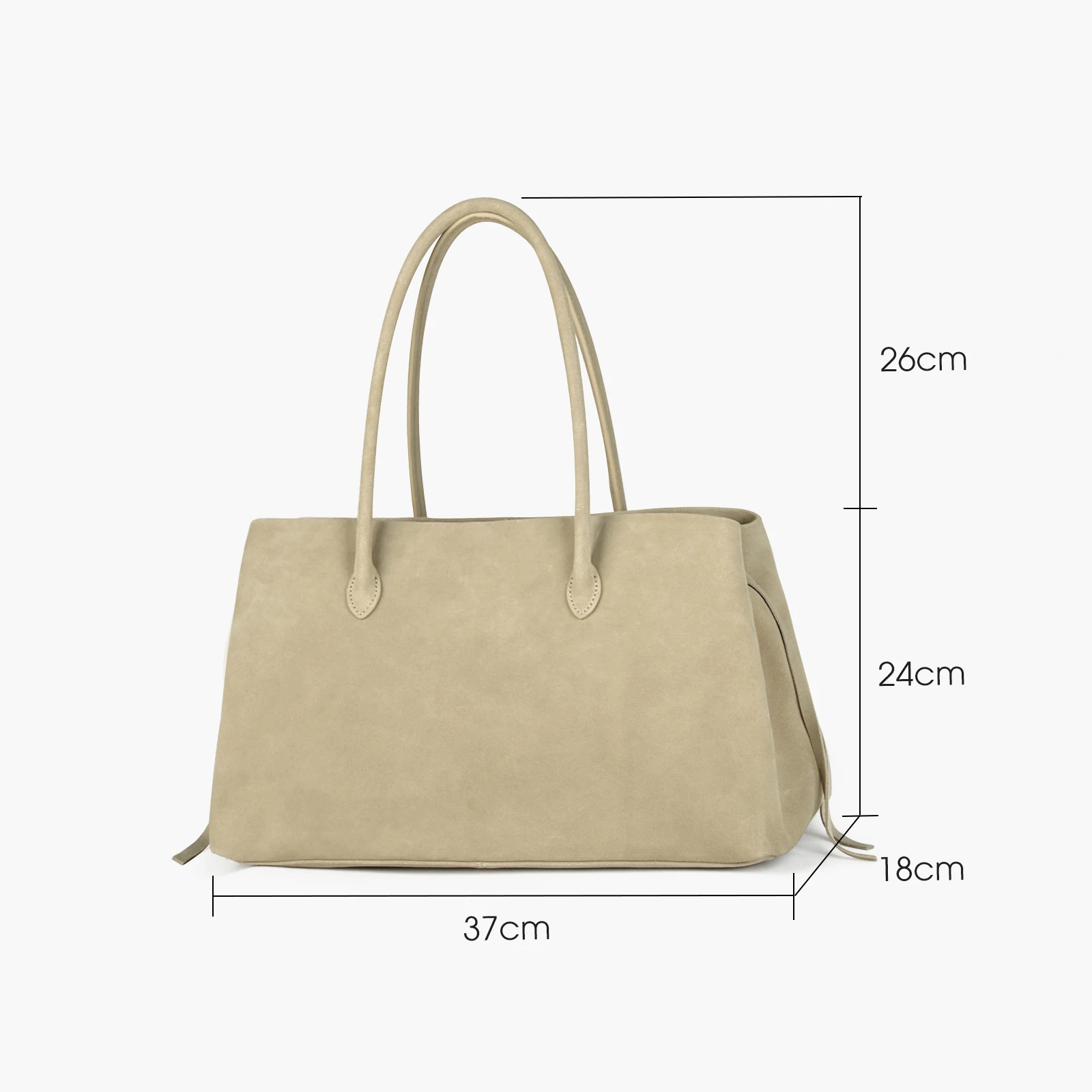 Damen-Tote aus Wildleder – Detailansicht
