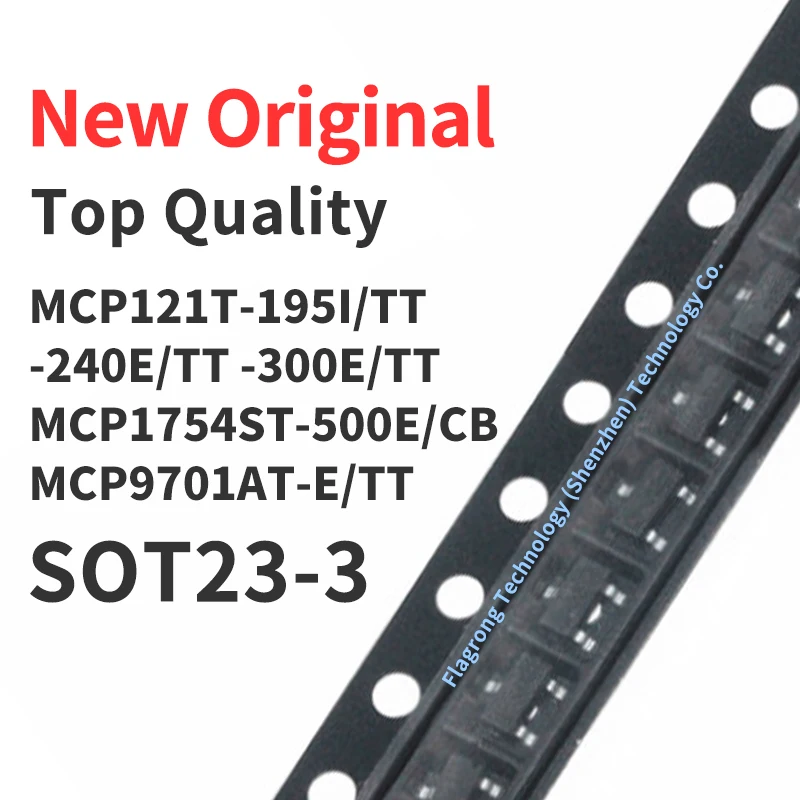 (10 Pcs) MCP121T-195I MCP121T-240E MCP121T-300E /TT MCP1754ST-500E/CB MCP9701AT-E/TT SOT23-3 Chip IC New Original