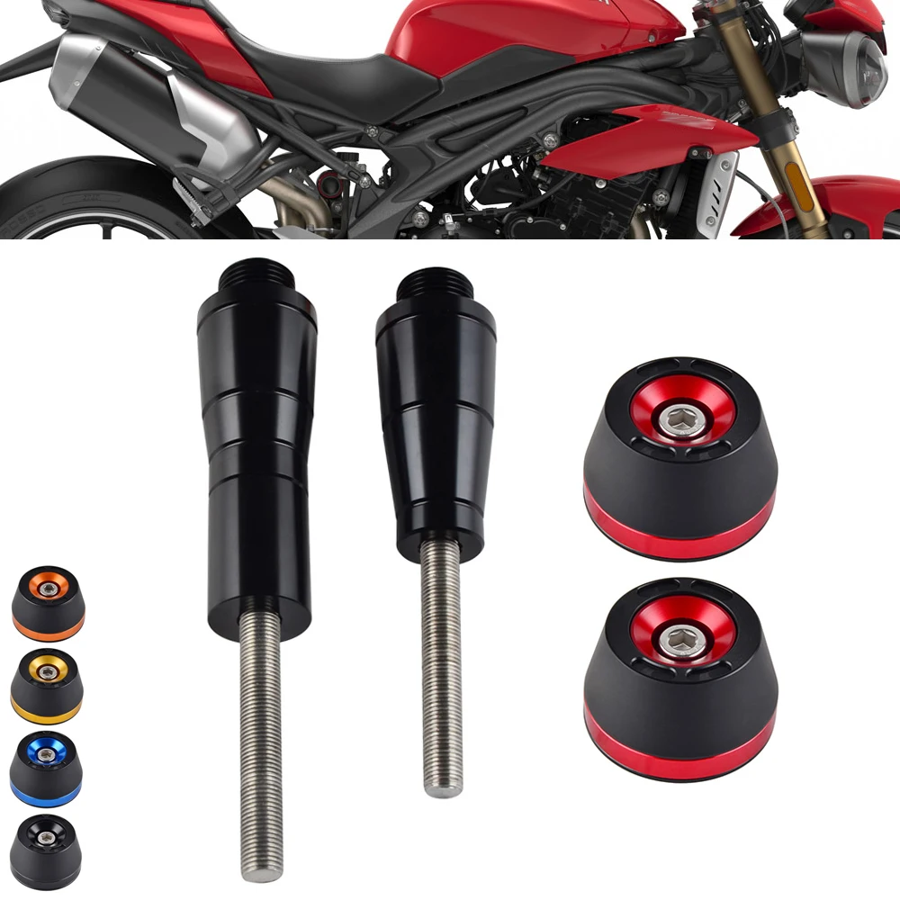 1 paio di protezioni anticaduta T6 con telaio in alluminio per Triumph Speed Triple 1050 R 1050 S 2011 2012 20113 2014 2015 2016 2017