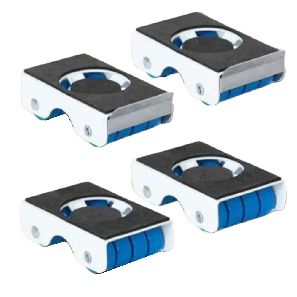 4pcs Furniture Moving Dolly Tools Heavy Duty Lifter Washing Machine Mobile Pulley Furniture Lifter Transport Roller Set Improved