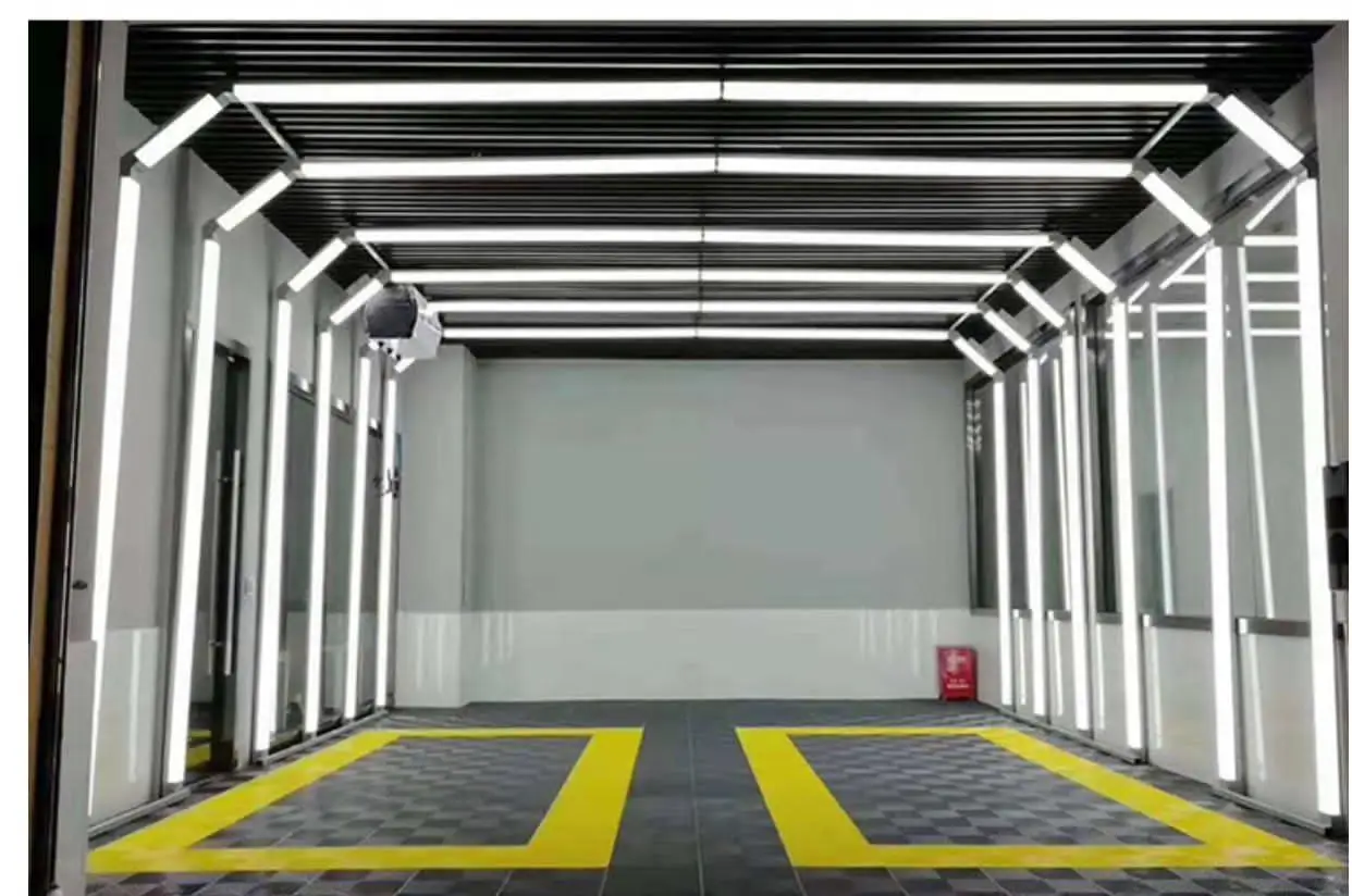 LED Tunnel Light for Car Polishing Booth and Vehicle Center Detailing AC Powered Workshop Light