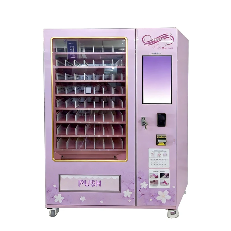 Custom Beauty Vending Machine with Mobile Payment Function Fake Eyelashes, Hair Clips, Cosmetic Vending Machines