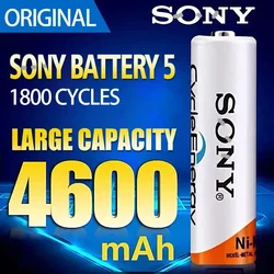 Akumulator Sony 1.2V AA 4600mAh AAA 4300mAh o dużej pojemności może zastąpić baterię 1,5V