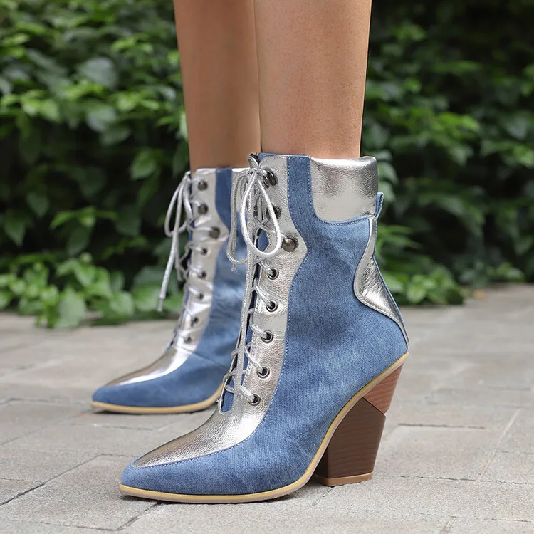 المرأة اللون حجب نغمتين الجلود حذاء من الجلد الدانتيل متابعة التفاصيل كتلة كعب أنيق منفعل تصميم لأزياء الشارع الحضرية غير رسمية