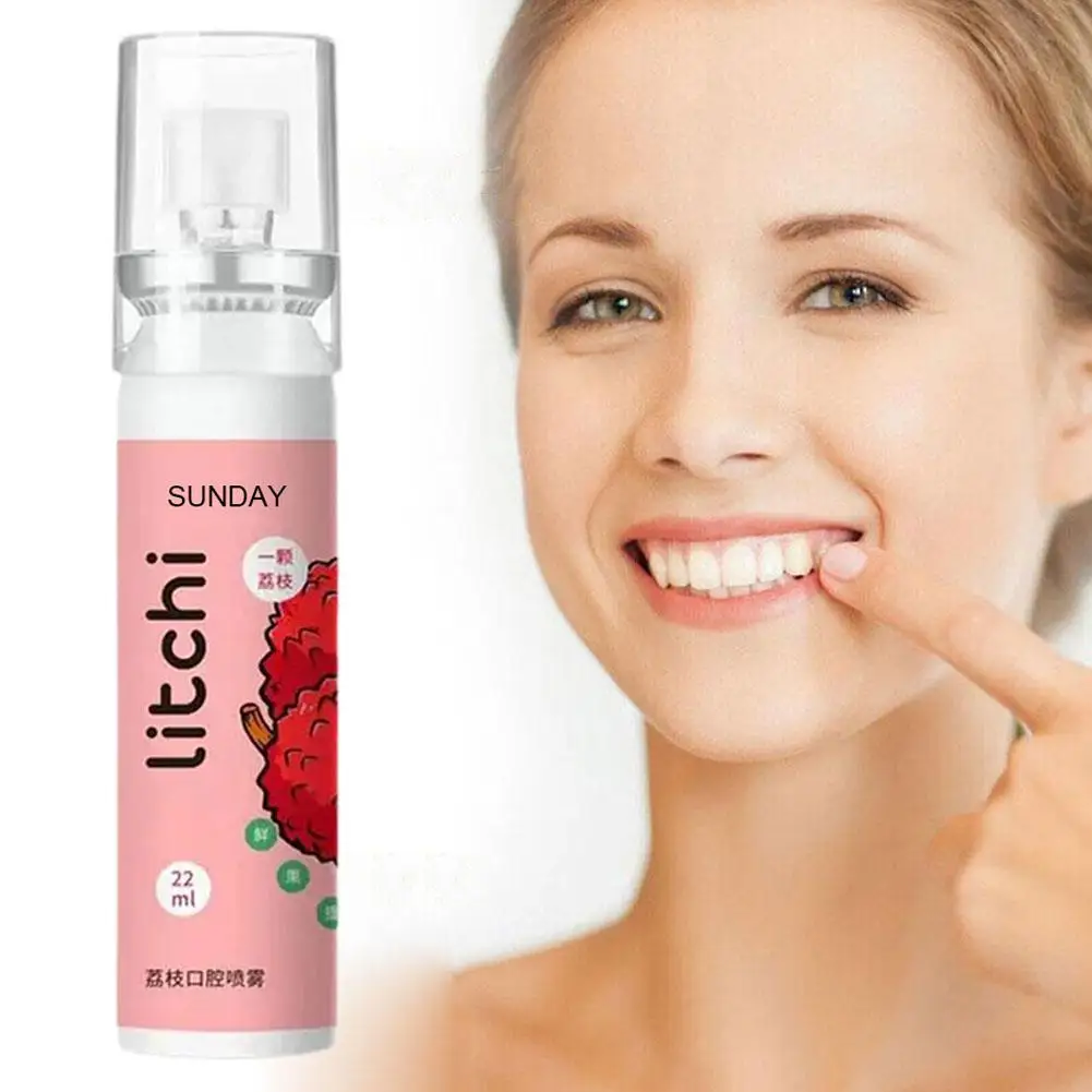 Fruit Flavor Oral Fresh Spray Peach Flavor Fragrance Remove Bad Breath Portable Mouth Spray Oral Odor Treatment Persistent Care