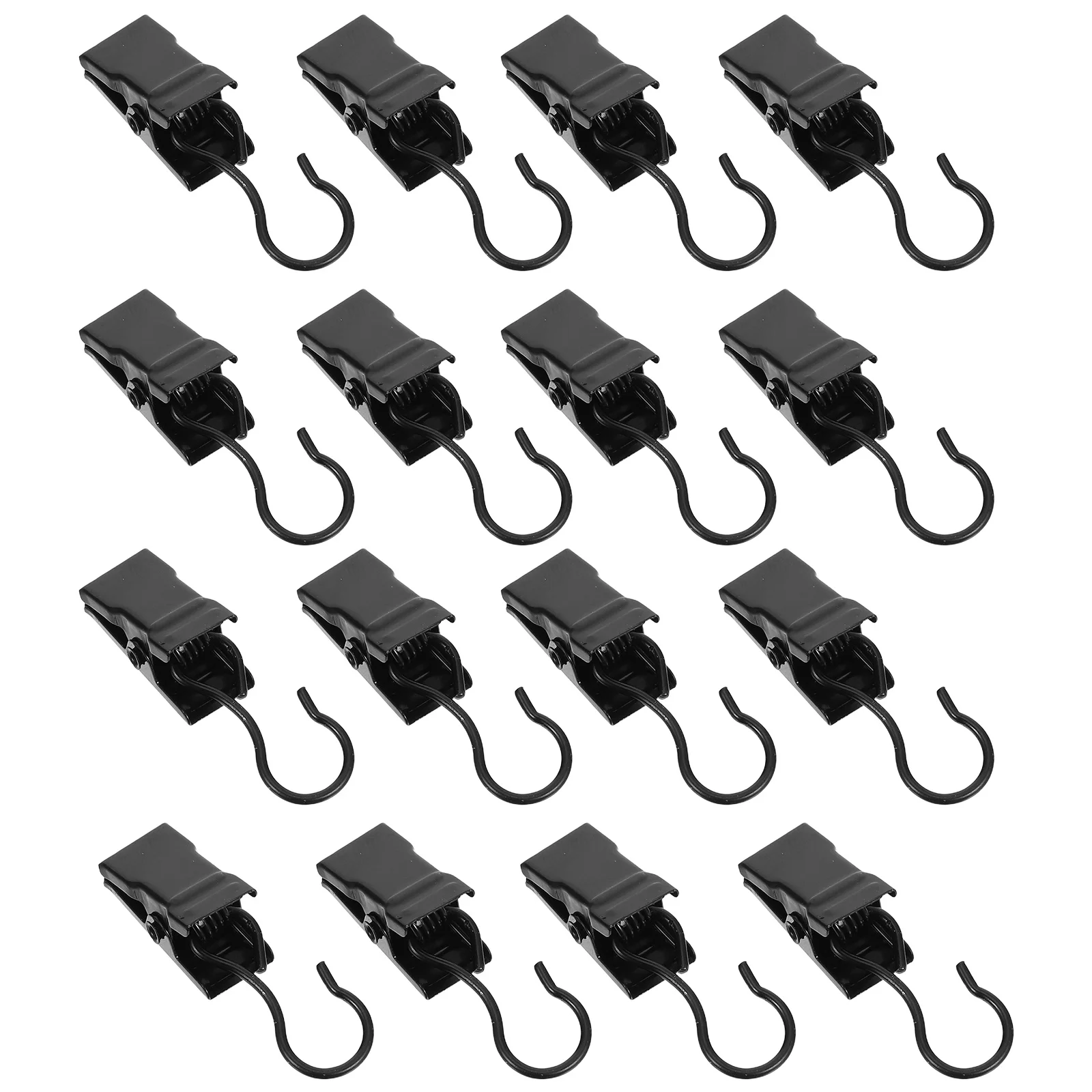 

50Pcs Curtain Clips with Hooks Metal Hanging Drapery Clip Hanger for Window Curtains Easy Install Bathroom Kitchen Bedroom