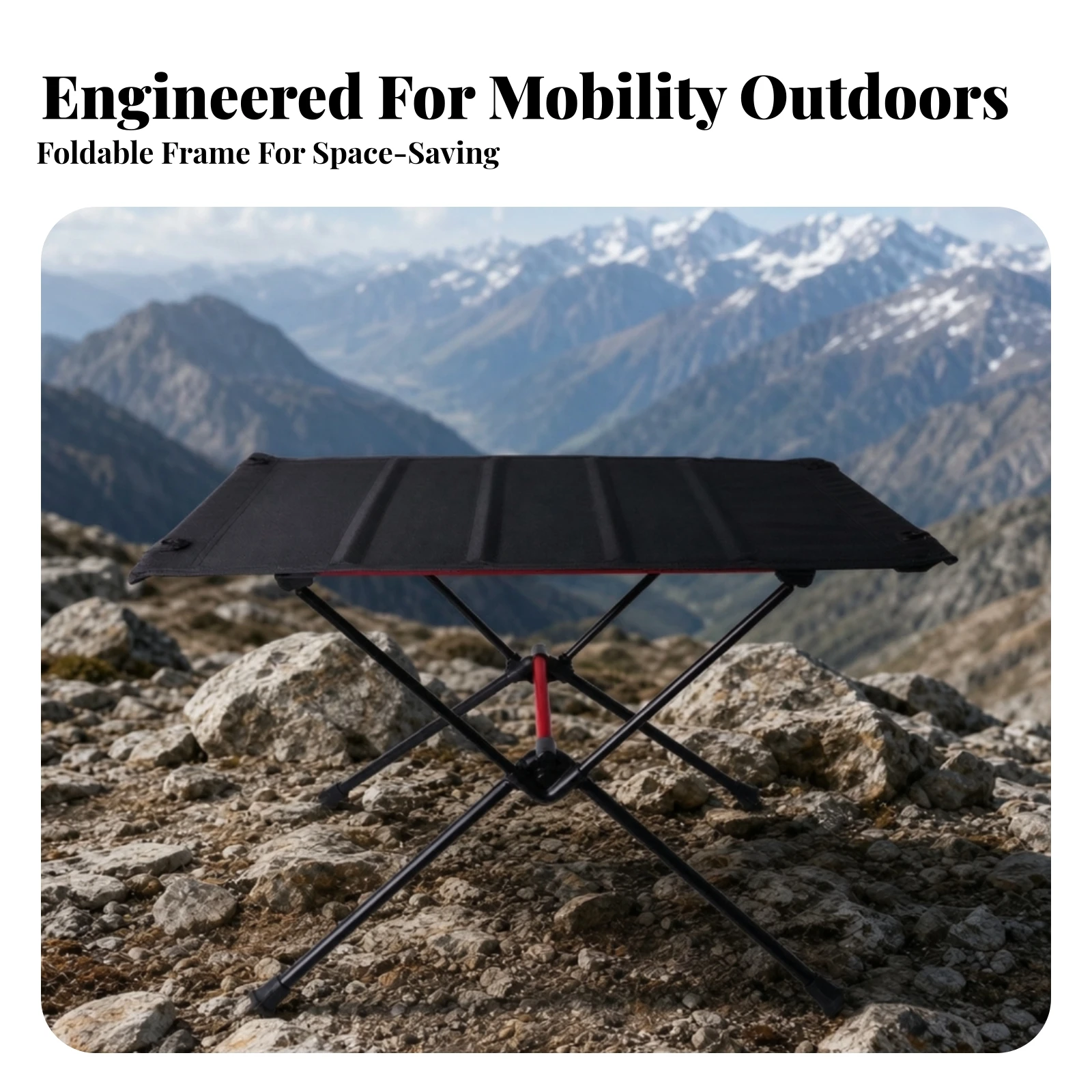 頑丈なコーデュラ生地の天板を備えたキャンプテーブル、折りたた - Outdoor Und Camping のレビューと価格