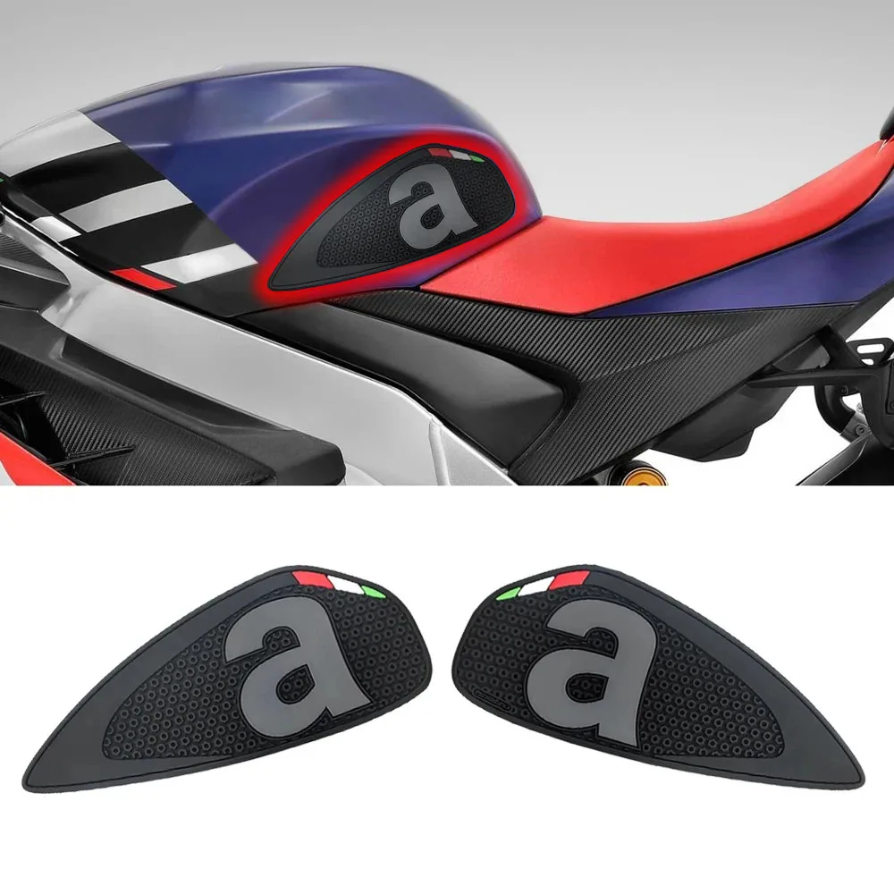 

Motorcycle Side Decal Gas Knee Grip Protector Tank Traction Pad Anti Slip Sticker For Aprilia RSV4 TUONO RS 660 1100 2021-2024