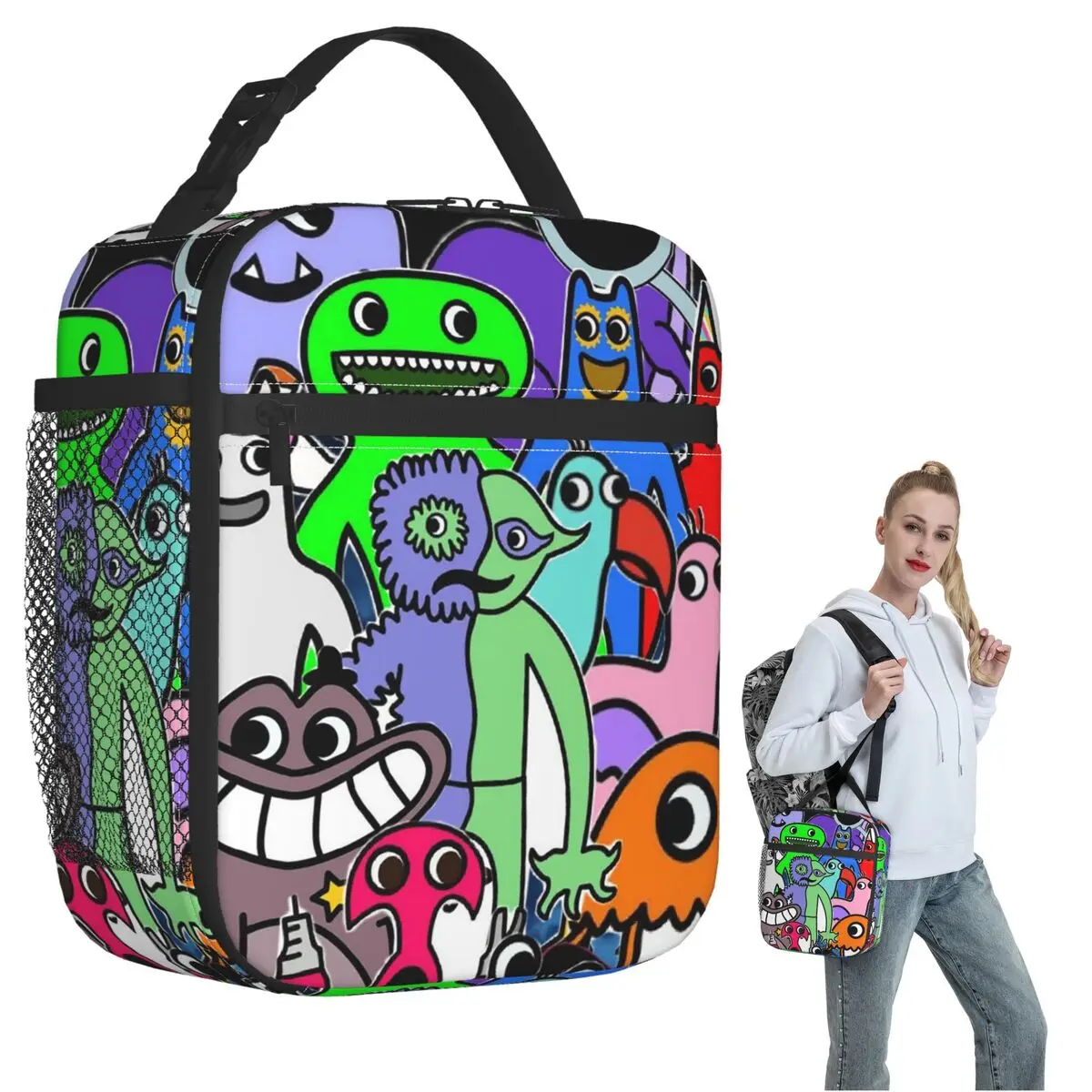 

Термосумка для обедов Cartoon Garten Of Banban для женщин и детей, герметичные контейнеры для еды, термосумка-тоут