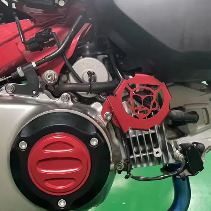 MOTO CNC フロントホーンカバー エンジンカバー装飾クランプキャッププロテクター オートバイアクセサリー ホンダ モンキーバイク Z125 2018-2025対応