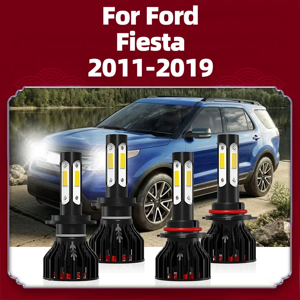 Four-sides 360° 90W Led Headlight Bulb 12000LM Turbo Auto Lamps 12V For Ford Fiesta 2011 2012 2013 2014 2015 2016 2017 2018 2019