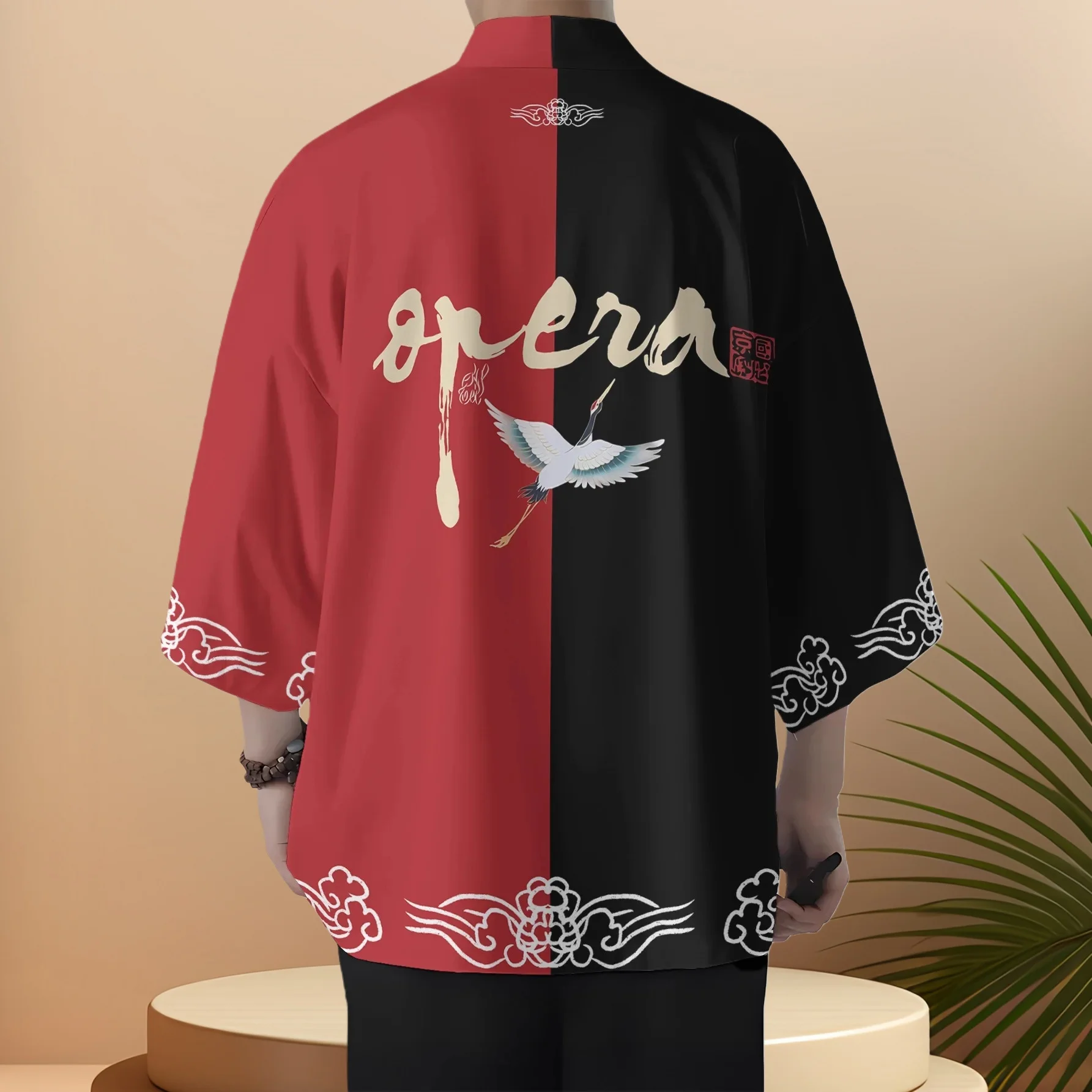 2025 سترة صيفية جديدة رائجة البيع ثلاثية الأبعاد مطبوعة بنمط مطبوع وقميص كيمونو