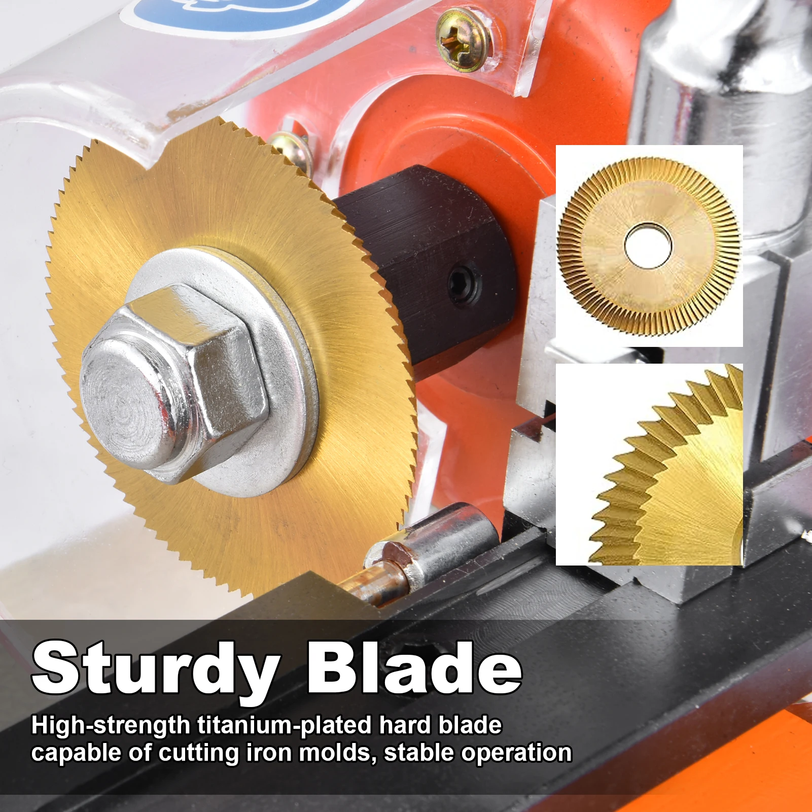 110V Durable Key Duplicating Machine Horizontal Car Key Cutting Duplicator for Metal Key Copying and Locksmith Use