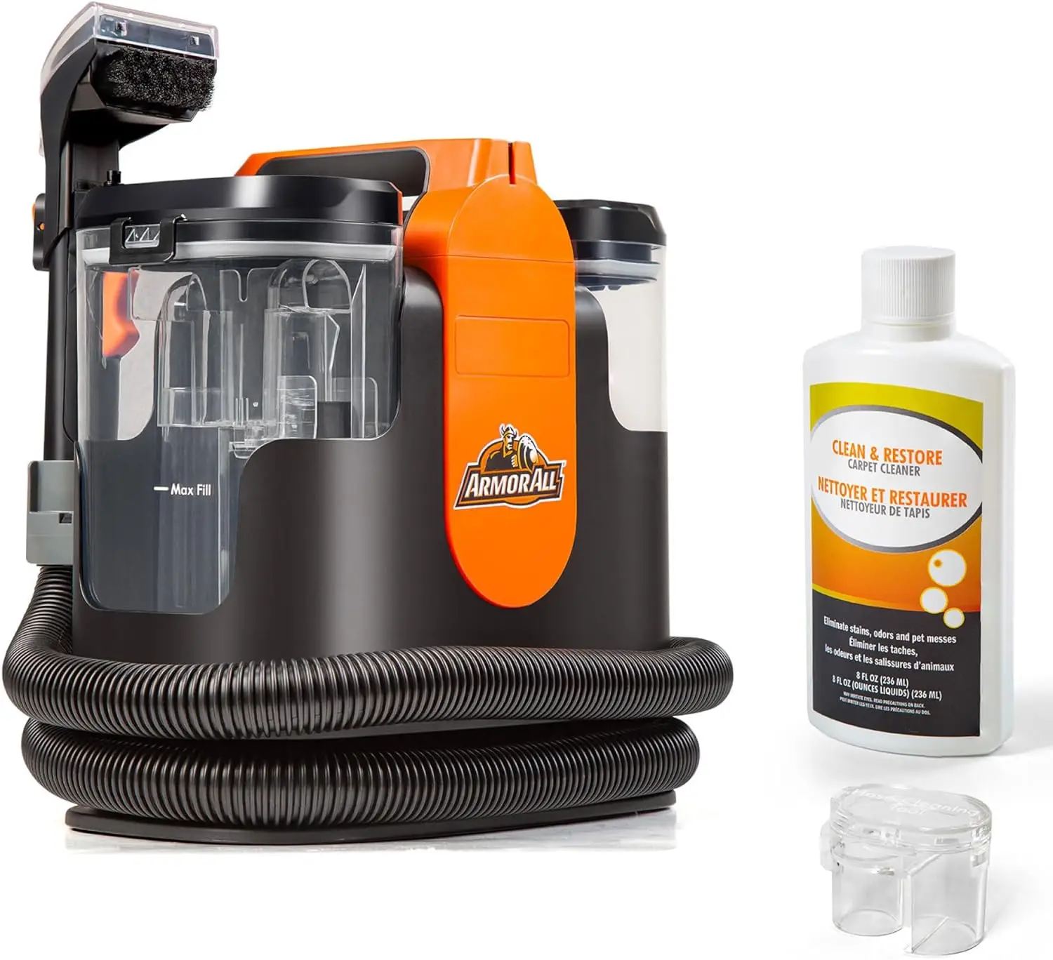

Portable Carpet & Upholstery Cleaner with Tools for Pets, Rugs, and Couches - Powerful Suction