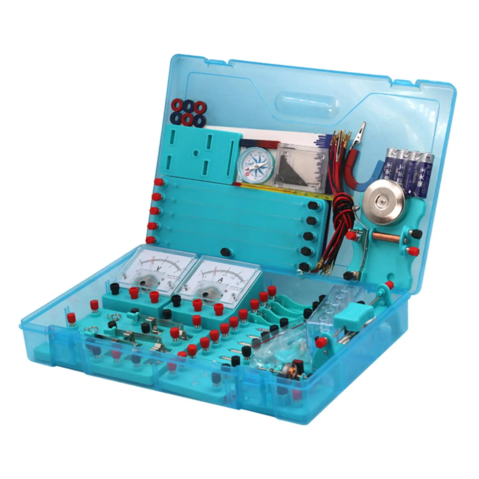 Electricity Experiment Kit with Storage Case Physics Science Learning Kit for Birthday Gift Children Students Classroom Kids