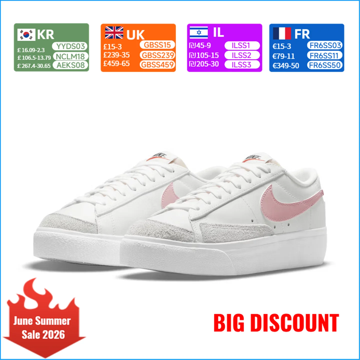 

Nike Blazer Sneakers Classic Retro Design Durable Comfort for Casual Everyday Wear DJ0292-103