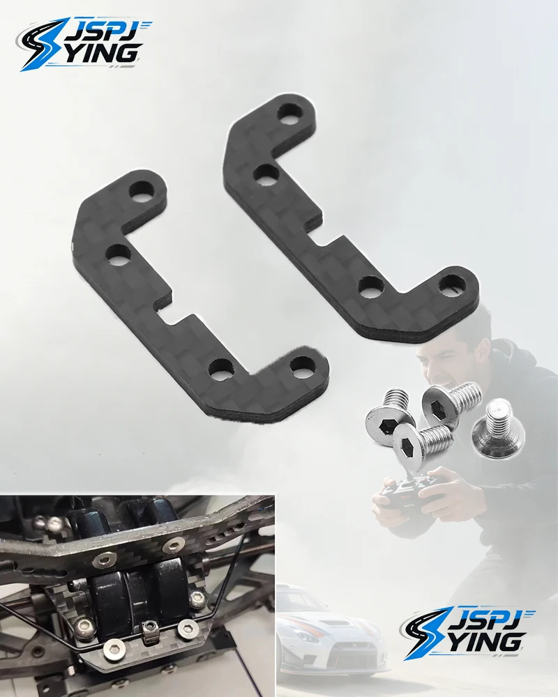 RC Lightweight Carbon Fiber 54514 Sway Bar Mount Stabilizer Holder Plate Compatible with Tamiya TT-02 1/10 RC Model Car Upgrade