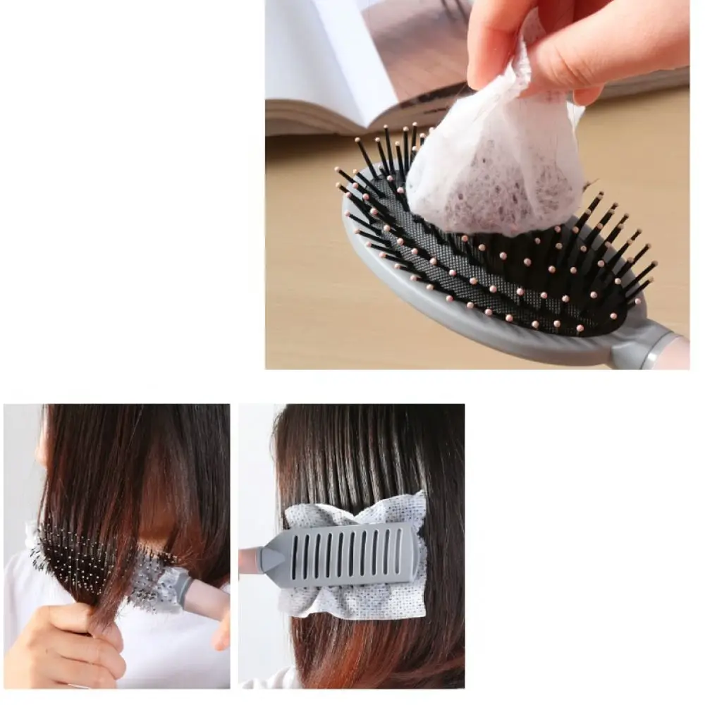 Hair Brush Cleaning Mesh Sheet Disposable Airbag Comb Filter Cover Salon Styling Accessory Hygiene Maintenance