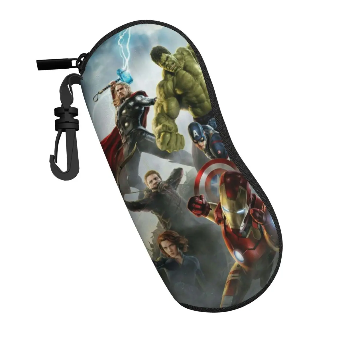 The Avengers Soft Shell Ultra-Light Eyewear Case - Scratch-Resistant and Space-Saving Glasses Bag for Outdoor Adventures