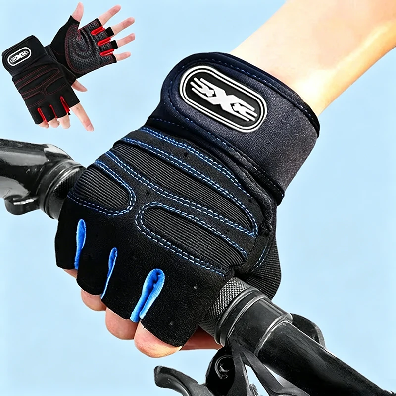 Gym Gloves for Men Women Fitness Weight Lifting Wristband Gloves Body Building Training Sports Exercise Cycling Glove Shockproof