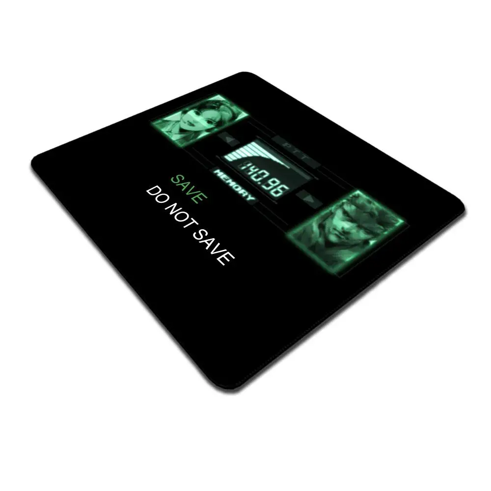 HYBXAXC Metal Gear Solid Codec Mouse Pad Custom Anti-Slip Rubber Base Gamer Accessories Video Game Lover Office Computer PC Mat
