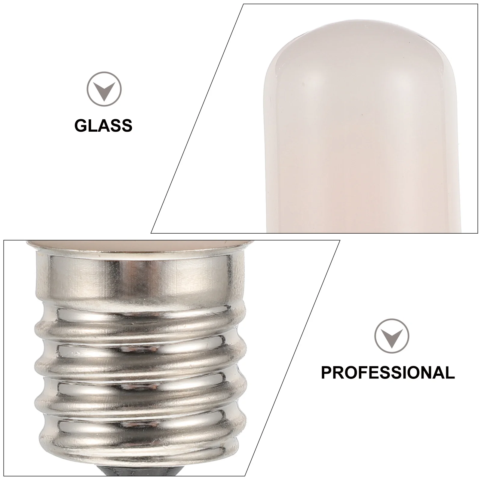 

2Pcs E17 Refrigerator Replacement Bulbs Mini Dimmable Light Bulbs for Cupboard Table Lamp Durable Refrigerator Light Bulb