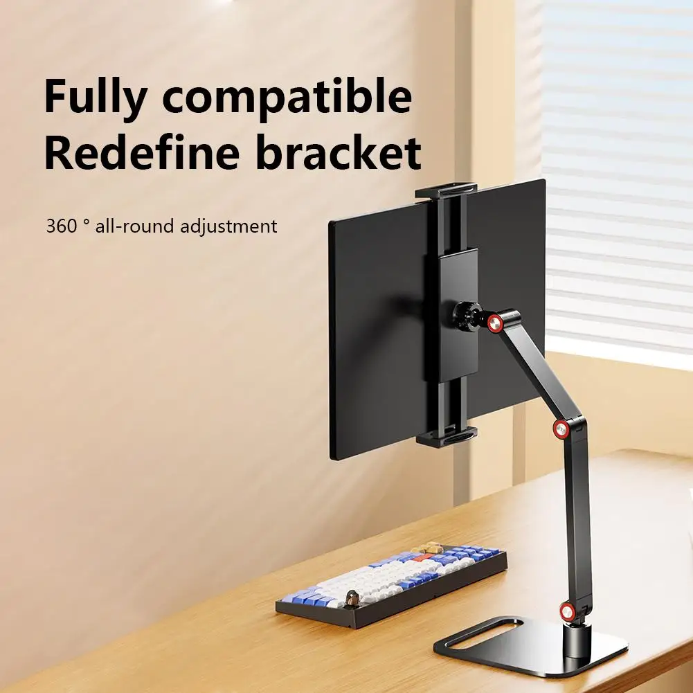 Portable Monitor Desk Holder 16 Inch Expandable Display Base Vesa Adjustable Mount External Vertical Screen Expansion