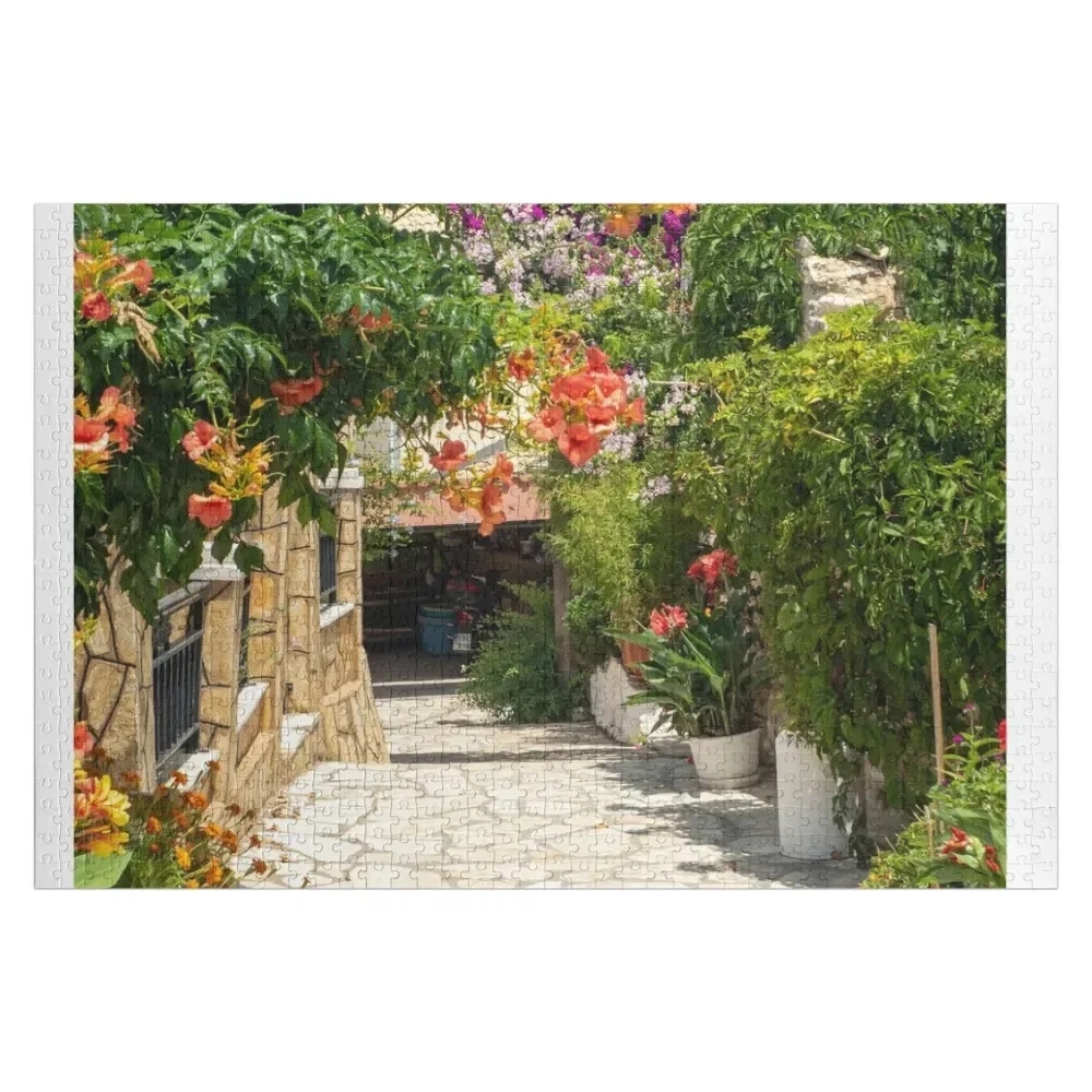 Greek Village of Afionas Corfu Island Greece Jigsaw Puzzle Personalized Baby Object Photo Custom Personalize Puzzle