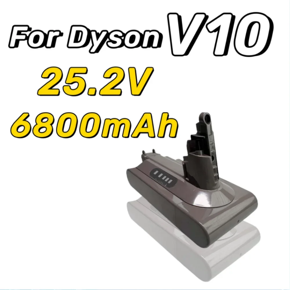

25.2V 6800mAh for Dyson V6 V7 V8 V10 Rechargeable Bateria SV10 SV11 SV12 SV09 Vacuum Cleaner Battery DC58 Battery