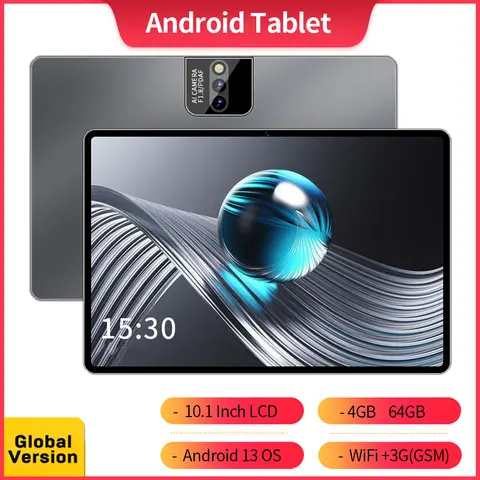 BDF TAB Android 13 Tablet, 10.1 Inch, Octa-Core, 5G WiFi, 64GB, 5000mAh, HD IPS Display, Dual Camera, Bluetooth, FM, TYPE-C