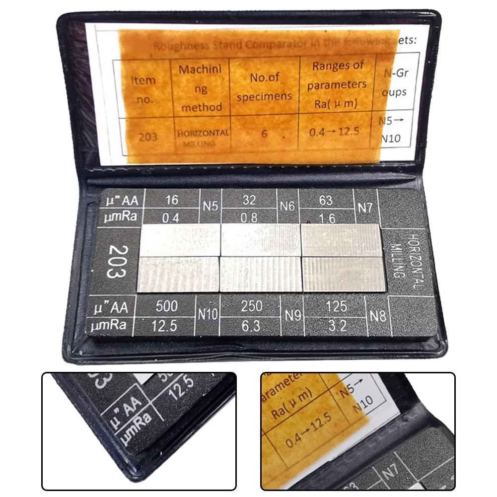 Exterior Roughness Comparison Sample Block Ra0.05-12.5mm Roughness Sample Block High-selling Tool Accessories