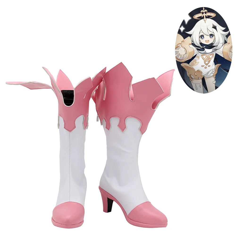 

Genshin Impact Paimon Shoes Cosplay Women Boots Ver 2