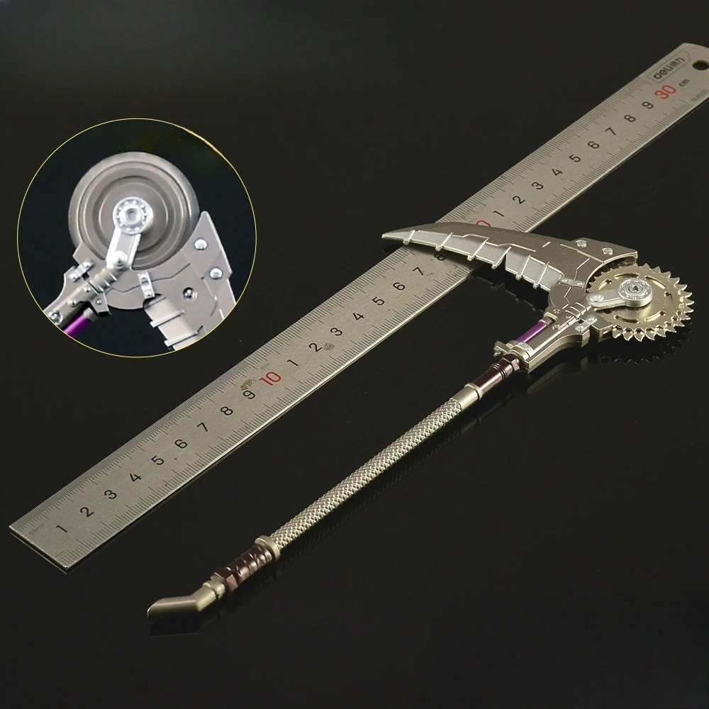 โมเดลอาวุธ Shattered Blade ของ Zhan Kama จากเกม Game for Peace ขนาด 22 ซม./8.66 นิ้ว ทำจากโลหะทั้งชิ้น งานฝีมือ ของตกแต่ง ของขวัญสำหรับเด็กผู้ชาย