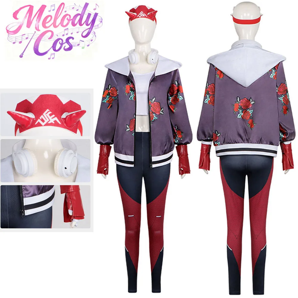 

Kiriko Cosplay Costume Game OW Fantasia Adult Women Top Pants Coat Gloves Headwear Set Halloween Carnival Party Disguise Suit