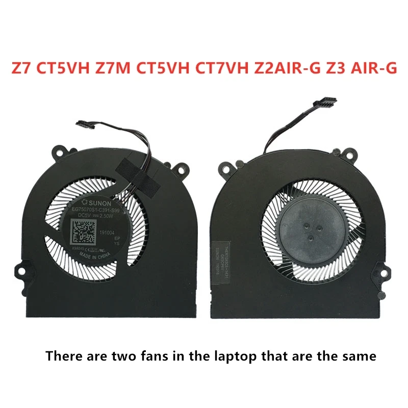 Brand New Original Laptop GPU Cooling Fan For Hasee Z7 CT5VH Z7M CT5VH CT7VH Z2AIR-G Z3 AIR-G