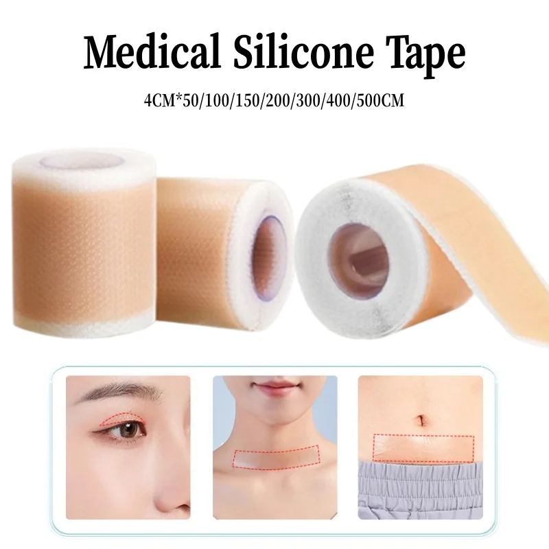 Medical Scar Sheets Waterproof Double Eyelid Patch Ear Correctors Trauma Repair Patch Silicone Gel