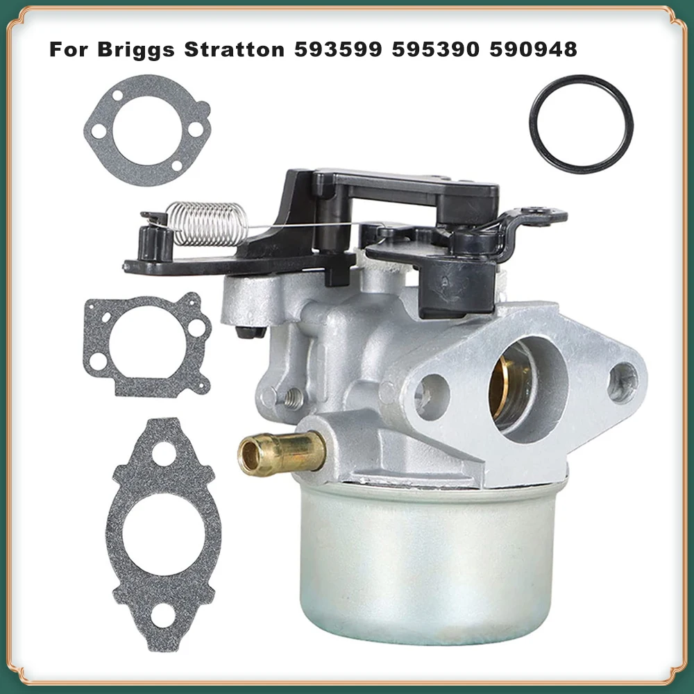 

Карбюратор 591137 для двигателей Briggs Stratton — заменяет запчасти для газонокосилок 593599, 595390, 590498.