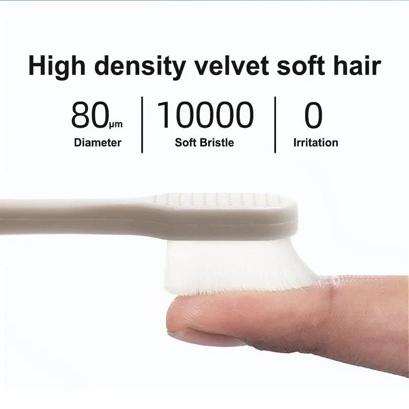 Cabezal de cepillos de dientes súper suaves, paquete familiar blanco, cepillo de dientes para el hogar, cerdas suaves, cepillo de dientes de viaje, cabezales de cepillo de dientes