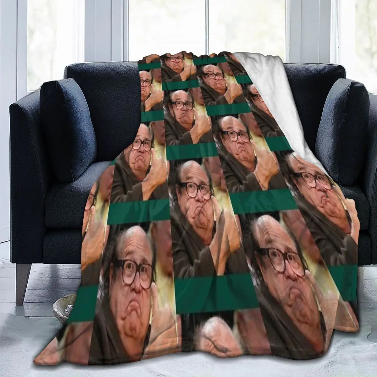 Throw Blanket Danny Devito Approves Micro Fleece Blanket Four Sizes Retro Warm For Bedroom Nice Gift