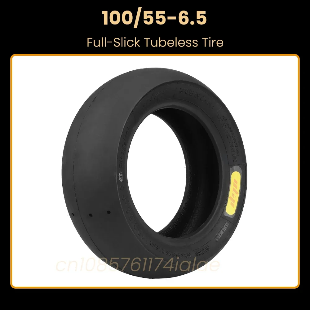 

ULIP 100/55-6.5 Full-Slick High Grip Tubeless Tire for Dualtron Thunder Kaabo Wolf Electric Scooter Full-Hot Melt Bald Tyre