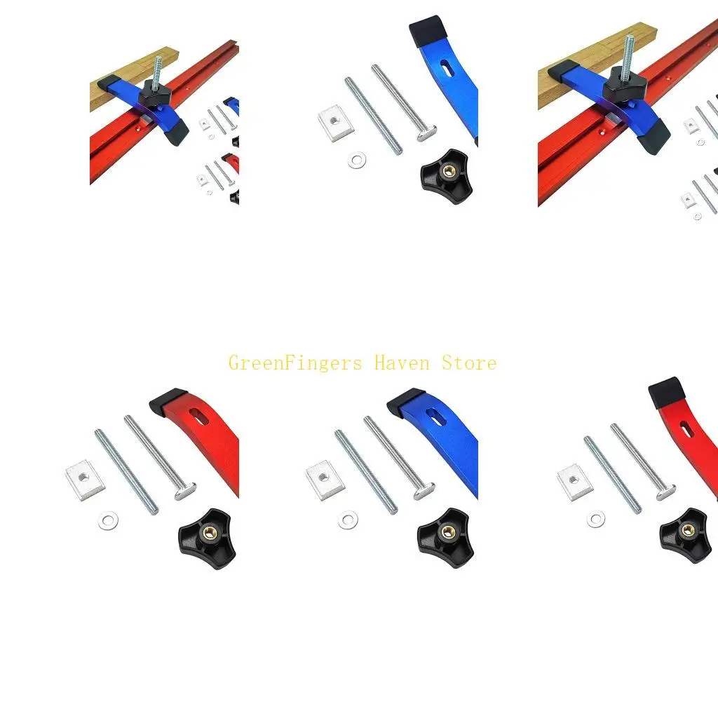 F68D Professional for T Tracks Hold Down Clamp Woodworking Great for CNC Router Clamp with Routers Drill Presses Table Saws J