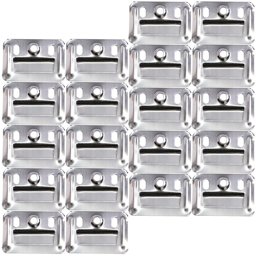 100 Pcs Wall Buckle Panel Connector Stainless Steel Clamp for Furniture Kit Easel Integrated Clip