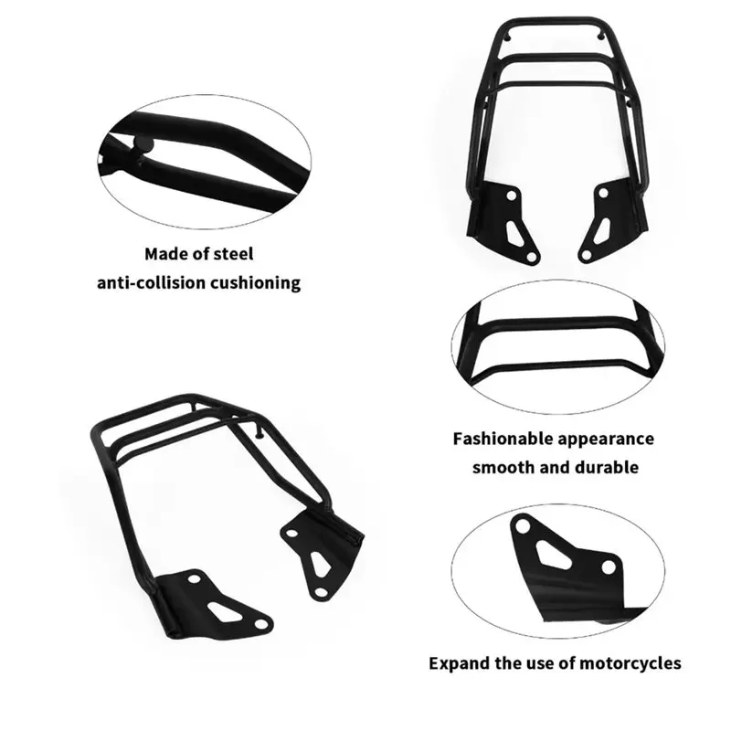 NEW HOT In Stock-Iron Support Shelf Luggage Rack Carrier For Grom OG SF MSX125 2016-2020 Motorcycle Rear