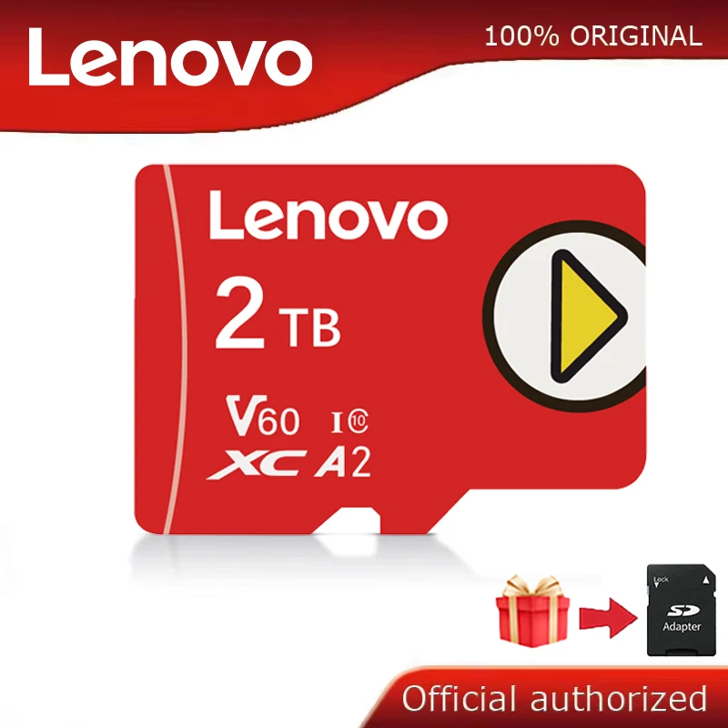 

Lenovo Memory Card 2TB 1TB Class10 V60 A2 TF Card 512GB Mini SD Card 128GB High Speed Micro TF SD Card 256GB For Nintendo Switch